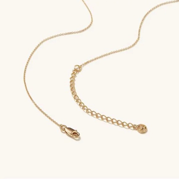 14K Vermeil Mejuri Lariat Slider Necklace - Picture 3 of 4